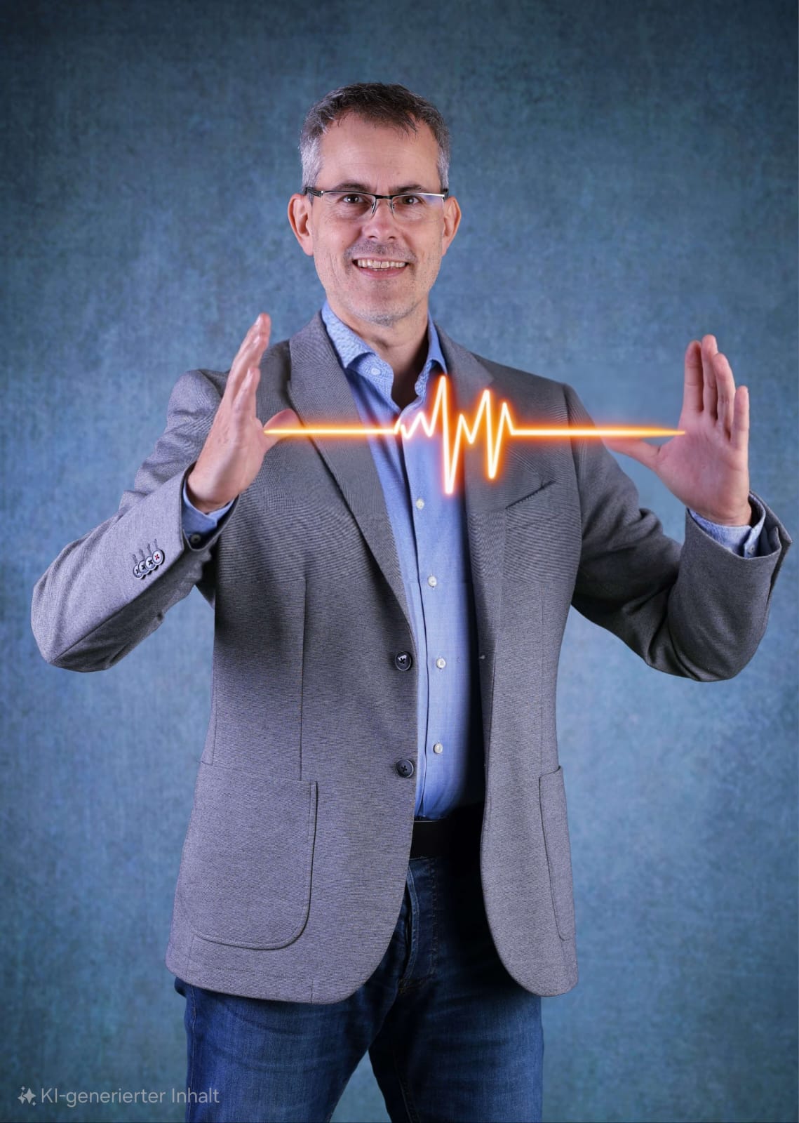 Puls zwischen Hände
